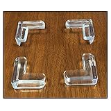 4pc Clear Silicone Furniture Corner Bumpers - Protect Children from Sharp Edges - Self-Adhesive