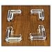 4pc Clear Silicone Furniture Corner Bumpers - Protect Children from Sharp Edges - Self-Adhesive