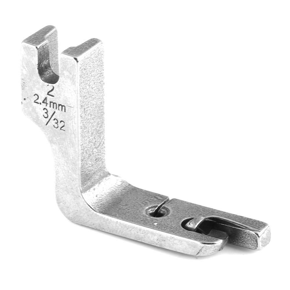 High Shank Rolled Hem Foot, Rolled Hem Presser Foot, Akozon Universal Industrial Single-needle Fat Bed Sewing Machine Rolled Hem Presser Foot (2.4MM)