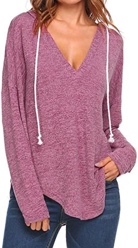 Bering Strait Women's Casual Long Sleeve Hoodies Shirt Hooded Tunic Running Tops L
