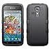 Kyocera Hydro Vibe Case, Rock Me Wireless (TM) 2 items Bundle - 24K Gold Plating Electromagnetic Waves Blocking Sticker and Triple Layers Protective Case for Kyocera Hydro Vibe C6725. (Black / Black)