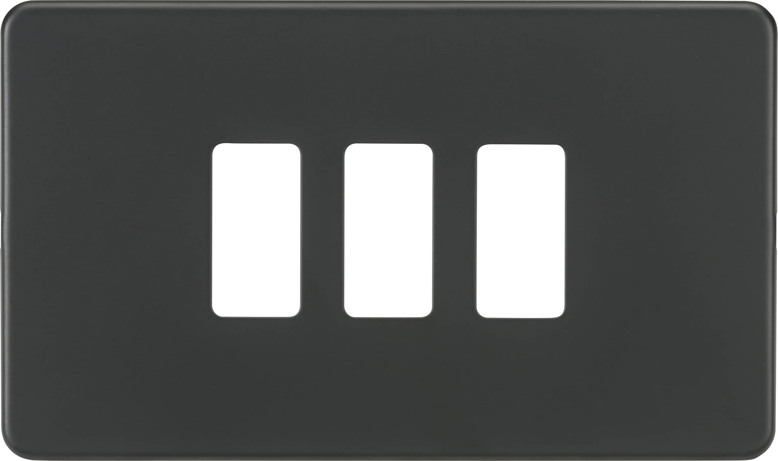 Screwless 3G Grid faceplate - Anthracite