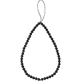 OAIITE Semi-Precious Gem Stones Beaded Phone Charm Cell Phone Lanyard Wrist Strap Handmade Natural Gemstone Phone Chain string