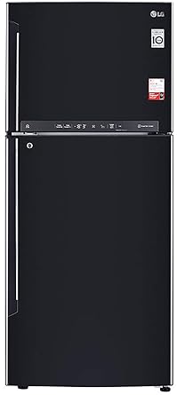 LG 437 L 4 Star Inverter Frost-Free Double Door Refrigerator (GL-T432FES4, Ebony Sheen)
