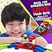 WolVolk Attractive Colorful Toddler Train Set with Lights and Sound, Easy Tracks Assembly, Train Goes Around by It Self