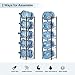 5 Gallon Water Jug Rack, 5-Tier Water Bottle Holder Storage Rack, Water Jug Organizer for Kitchen, Office, Garage, Dark Black
