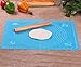 Rolling Pin & Silicon Pastry Mat,Silicone Large Pastry Mat With 19.6