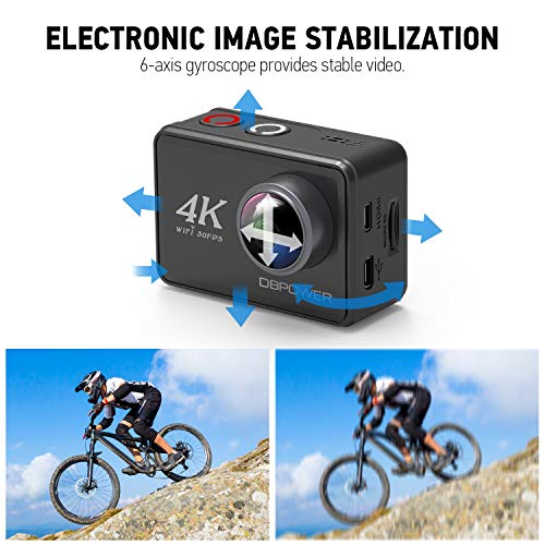 image for DBPOWER D5 Native 4K EIS Action Camera 2