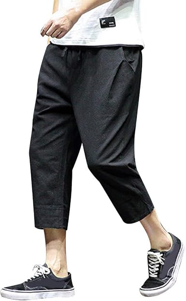 Pantalones Hombre Verano Hombres Moda De Verano Ocio Color Puro ...