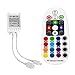 SPARKE RF Remote Control 28 Keys for Multicolor RGB LED Strip Lights, Wireless RGB LED Controller Dimmer DC12V-24V 6A, 360 Degrees Controllable Through the Wall/Obstacle
