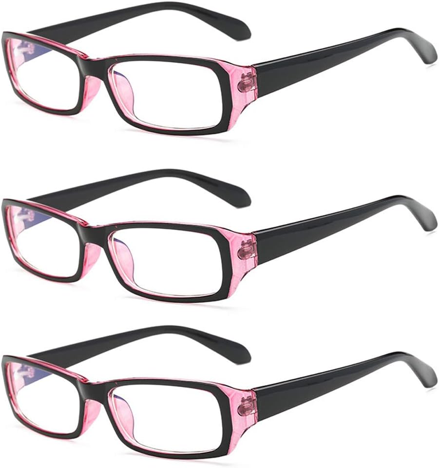 Rongchy 3 PRS Nearsighted Eyeglasses Mens Womens Shortsighted Eyewear Classic Style Myopia Glasses -0.5 to -4.00 Strength