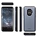 TORU CX PRO Compatible with Samsung Galaxy S9 Case - Protective Dual Layer Wallet with Hidden Card Holder + ID Card Slot Hard Cover, Mirror & USB Adapter - Orchid Gray