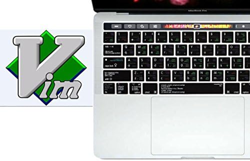 Linux VI / VIM Shortcut Keyboard Cover Mac Silicone Portector Skin For Macbook Pro 13" 15 Touch Bar [2016 Release With Touch Bar] A1706 A1707 -US Layout