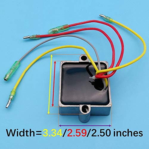 Tuzliufi Replace Voltage Regulator Rectifier Mercury Mariner Outboard 5 Wires 25HP 30hp 40hp 65hp 70hp 75hp 80hp 90hp 100hp 105HP 115hp 125hp V-135hp V-140hp V-200hp 95hp 120hp 175hp 210hp 250HP Z33