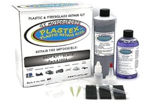 PLASTEX PLASTIC REPAIR KITS Plastex Plastic and Fiberglass Repair - Easily fix, Recreate Broken Plastic, Wood and Much More! Plastex Large/Shop Kit (Black)