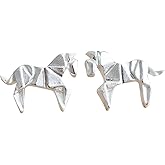 Origami Horse Earrings in Sterling Silver 925