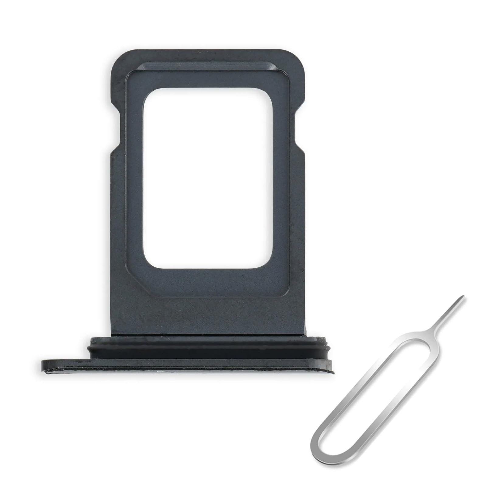 Cemobile Single SIM Card Tray Slot Holder Replacement for iPhone 11 Pro/iPhone 11 Pro Max with Waterproof Rubber Seal Ring+ SIM Card Tray Open Eject Pin (Black) โ image 1