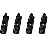 RPBKE Boat Windshield Double Latch Marine Door Window Lock Twist Latch | Boat Hatch Clip Hardware , Protect Windows and Block Strong Winds, 4 Pcs