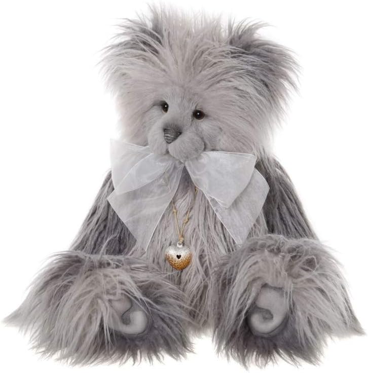 Charlie Bears Joanne silver / grey plush jointed teddy bear - CB191915