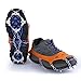OUTAD Crampons Non-slip Shoes Cover 1 Pair 18 Teeth Claws Stainless Steel Chain Outdoor Ski Ice Snow Hiking Climbing Traction Cleats