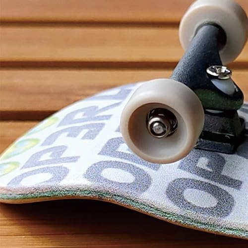 LEEFAI Pro Fingerboard Wheels Handmade Peek Finger Skateboard Wheel- Durable Outdoor Street Bowl Wheels- Measure 8.5x5.0mm