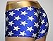 Dilly Duds Blue and White Stars with a Gold Waist. Perfect for Cosplay. (Adult Large)