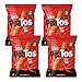 Peatos Crunchy Curls Snacks, Fiery Hot, 3 Ounce (4 Count), Junk Food Taste, Made from Peas, Serious Heat, 4g Protein and 3g Fiber, Pea Plant Protein Snack