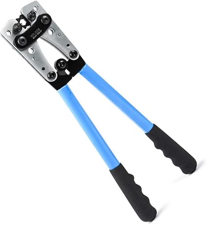 Hx 50b Cosse De Cable De Batterie Outils De Sertissage Pinces D Electricien Pour Sertir Des Cables De 6 50mm Awg 8 1 0 Avec La Plaque Metallique Epaissie Et Renforcee Amazon Fr Bricolage