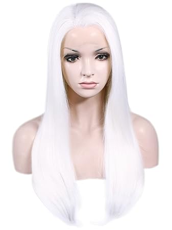 Imstyle Fashion Lady Gaga Long Straight Snow White Cosplay