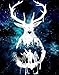 DIY 5D Diamond Painting by Number Kits, Crystal Rhinestone Diamond Embroidery Paintings Pictures Arts Craft for Home Wall Decor (Deer) 11.8X15.7Inch