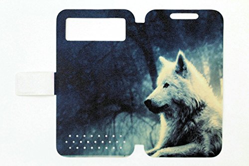 Generic Flip Pu Leather Phone Cover Case for Figo Virtue 4.0 Case Lang