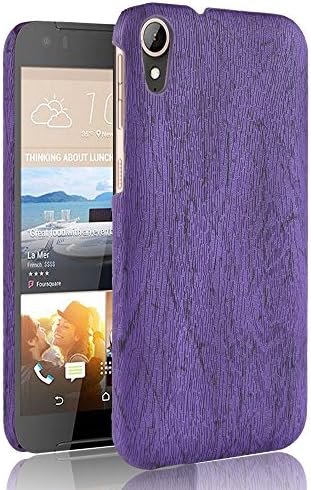 AICEDA HTC Desire 830 Case Cover, Phone Case Slim Backcover Anti-Scratch Wallet Case [Card Pocket] Protective Shell Armor Hybrid Shockproof Rubber Bumper Cover with Card Slot Holder - Purple