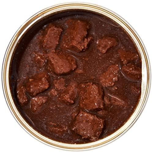 AMAZON BRAND – WONDER BOUND CANNED WET CAT FOOD (BEEF RECIPE IN GRAVY), NO ARTIFICIAL FLAVORS, ADULT RECIPE, 3 OUNCE (PACK OF 24)