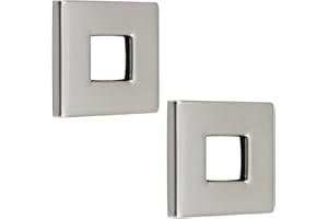 Antrader Shower Arm Flange Plate,Shower Arm Flange Stainless Steel Square Escutcheon Cover Plate for Shower Head Arms,0.98" I