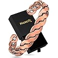 MagnetRX Copper Magnetic Bracelets – Effective Pure Copper Bracelet for Men and Women – Adjustable Cuff Bangles (Twisted Copper)