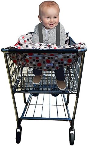 2 in 1 Shopping Cart and High Chair Cover to Keep Your Baby or Child Safe and Comfortable - Premium Shopping Cart Cover Made With Durable Polyester, Machine Washable and Great for Boys or Girls
