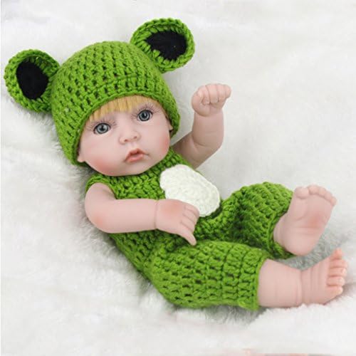 Lukalook 10 Inch Baby Doll Reborn Newborn Soft Toys Handmade Lifelike Silicone Dolls For Kids