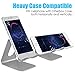 barsone Cell Phone Stand, Aluminium Phone Holder Mount Stand for Phones and Tablets 10 inches (Updated Silver)