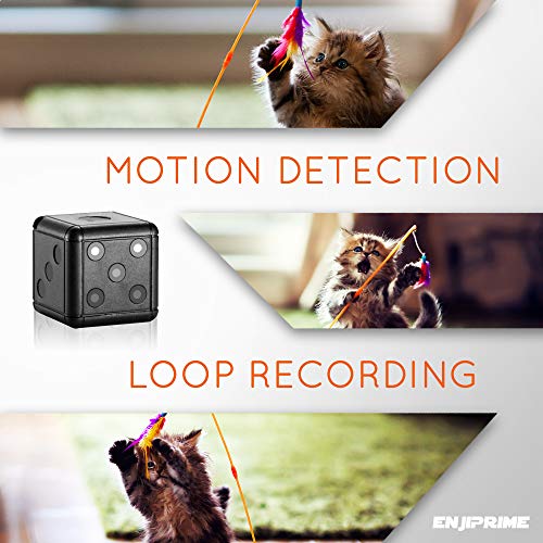 Mini Wireless Action Dice Camera - Full HD Cameras with Motion Detection & Night Vision, Monitoring and Cam Recorder for Home & Office, Nanny Cam, Camaras para Casas