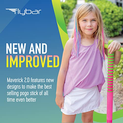 Flybar Maverick 2.0 Foam Pogo Stick for Kids Ages 5 and Up, 40 to 80