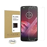 For Moto Z2 Force Tempered Glass Screen Protector, Lushim [2Pack] [Anti-scratches] [9H Hardness] [Crystal Clear] [Bubble Free] Screen Protector For Motorola Moto Z Force Edition 2nd Gen