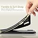 LOHASIC for iPhone X Case, Premium Leather Slim Luxury Soft Back Cover Flexible Full Body Frame Non-Slip Shockproof Case Compatible with iPhone Xs - Black
