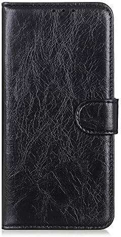 Samsung Galaxy S10 Plus Case, Elegant Retro PU Leather Wallet Phone Case Flip TPU Shockproof Shell Slim Fit Protective Cover for Samsung S10 Plus/S10+ with Card Holder Magnetic Closure Stand - Black