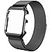 Apple Watch Band, Rerii Magnetic Closure, Milanese Loop, Mesh Stainless Steel, Replacement Wrist Band with Metal Protective Case for Apple Watch Series 3 / 2 / 1, Sport & Edition 38mm