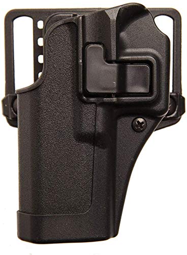 BLACKHAWK Serpa CQC Carbon Fiber Black Holster (Matte Finish), Size 38, Right Hand (Glock 38)