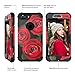 Cutebe 3 Layers Heavy Duty Shockproof Case Full Body Protective Cover for iPhone 7 Plus(2016)/iPhone 8 Plus(2017) Flower Design