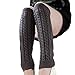 Senchanting Lady Winter Warm Leg Warmer Cable Knitted Crochet Long Socks Legging