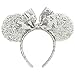 Disney Minnie Mouse Ear Headband - Silver Sequins