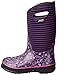 BOGS Classic High Waterproof Insulated Rubber Neoprene Rain Boot, Flower Stripe/Purple/Multi, 11 M US Little Kid