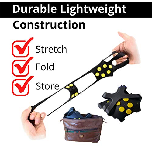 Limm Ice Snow Traction Cleats Large Lightweight Crampon Cleats for